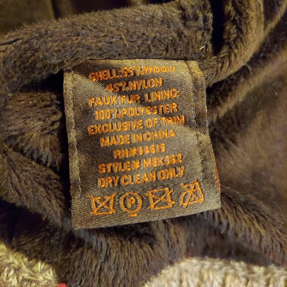 Royal Falcon Wool Blend Cable Knit Faux Fur Lined Hooded SweaterJacket - Picture 14 of 16